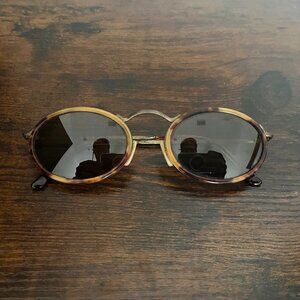 Rare Vintage 90s Polo Ralph Lauren 717/S EE2 Double-Rim Oval Sunglasses